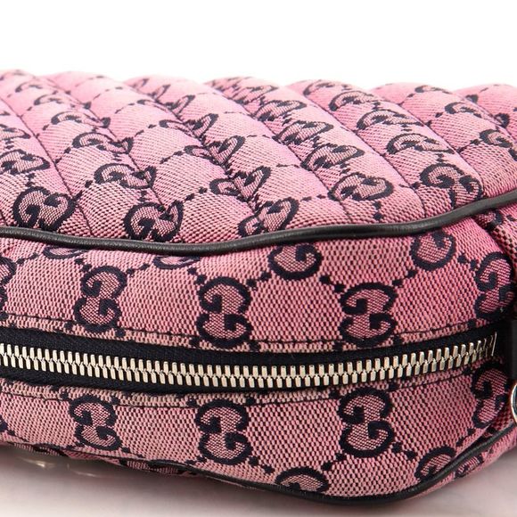 Gucci GG Marmont Shoulder Bag Diagonal Quilted GG Canvas Small Pink - Picture 7 of 8